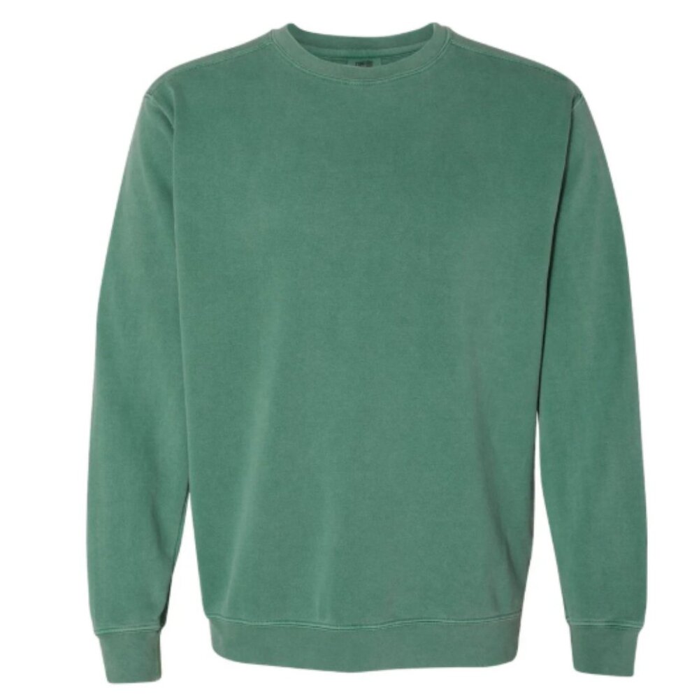 Unisex Garment-Dyed Crewneck Sweatshirt - 1566 Light Green (various sizes)